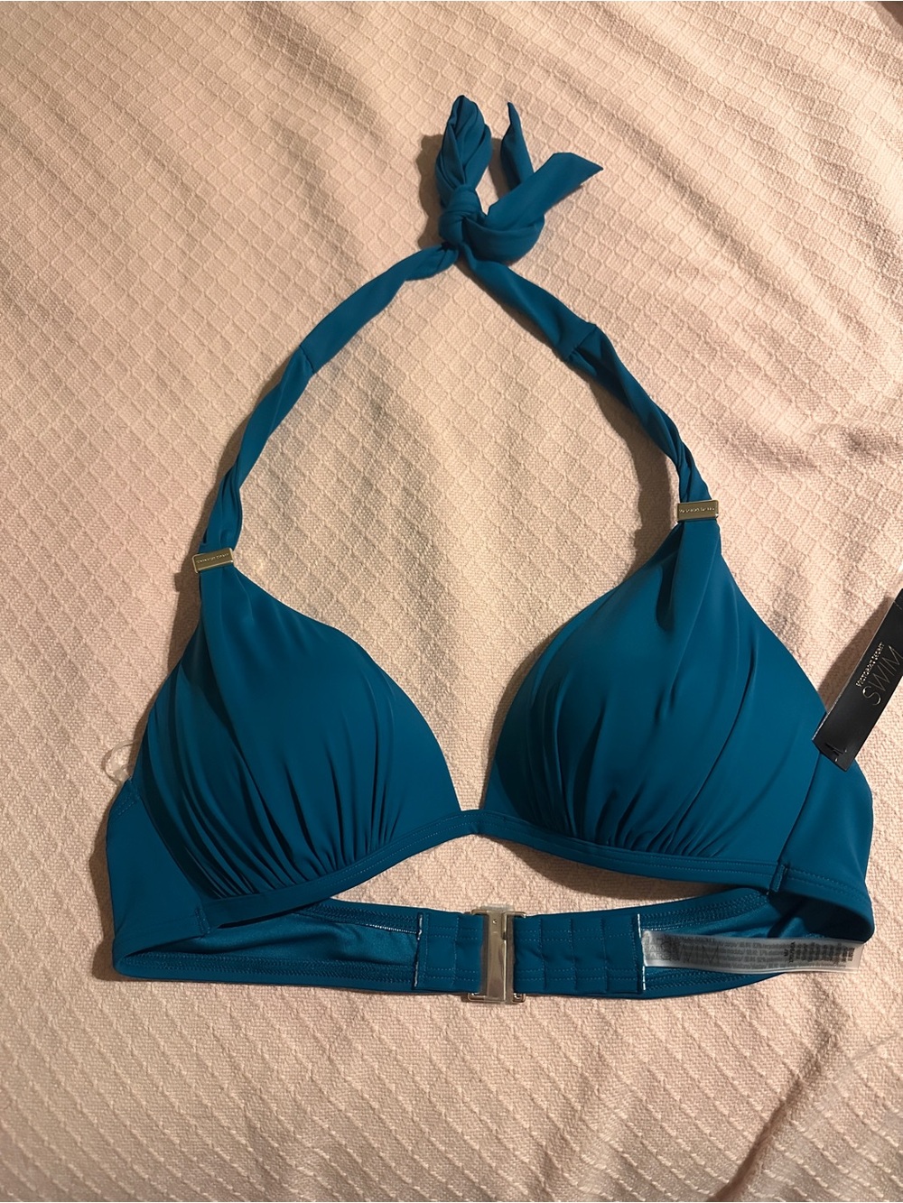 Victoria's Secret Teal Halter Push-Up Bikini Top